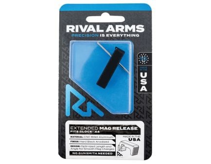Rival Arms Extended Magazine Release for Glock 44, Matte Black Anodized - RA-RA72G006A