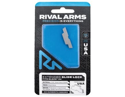 Rival Arms Extended Slide Lock for Glock 44, Stainless - RA-RA80G005D