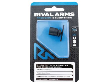 Rival Arms Forearm Push Button Adapter for AR-15 Mil-Spec Forearms, Black - RA-RA92M5B