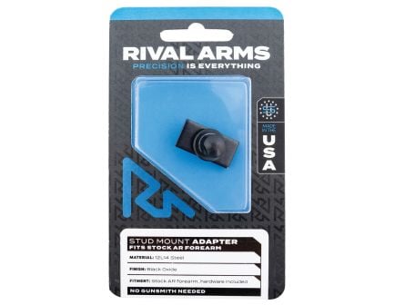 Rival Arms Forearm Stud Mount Adapter for AR-15 Mil-Spec Forearms, Black - RA-RA92M6B