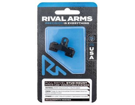 Rival Arms Swivel Stud Mount for M-LOK Modular Interface Systems, Black - RA-RA92M1B