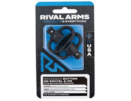 Rival Arms Quick Detach FL Swivel Set for QD Swivel Mounts, Black - RA-RA92S2A