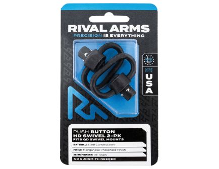 Rival Arms Quick Detach HD Swivel Set for QD Swivel Mounts, Black - RA-RA92S1A