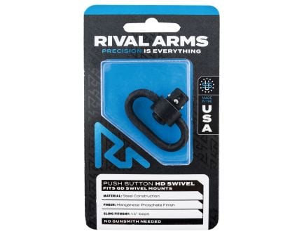 Rival Arms Quick Detach HD Single Swivel for QD Swivel Mounts, Black - RA-RA92S1B