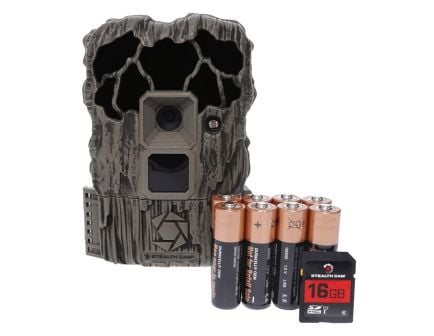 Stealth Cam QS20NG Trail Camera Combo Pack 20MP/8MP/4MP Photo/720P Video, Camo - STC-QS20NGK
