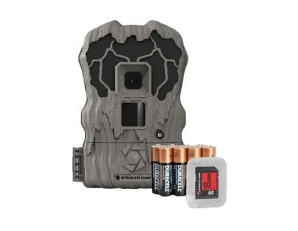 Stealth Cam QV18 Trail Camera Combo Pack - 18MP Photo/720P Video, Brown Camo - STC-QV18K