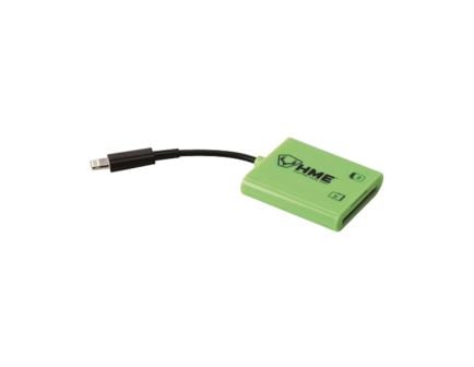 HME SD Card Reader - Efficient Data Transfer in Black/Green - HME-SDCRIOS
