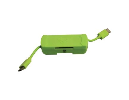 HME SD Card Reader - Convenient Data Access in Black/Green - HME-SDCRAND