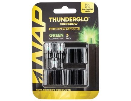 NAP Thunderglo Lighted Nock, Green Pack of 3