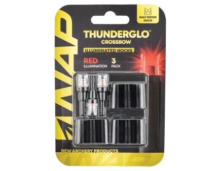 NAP Thunderglo Lighted Nock, Red Pack of 3