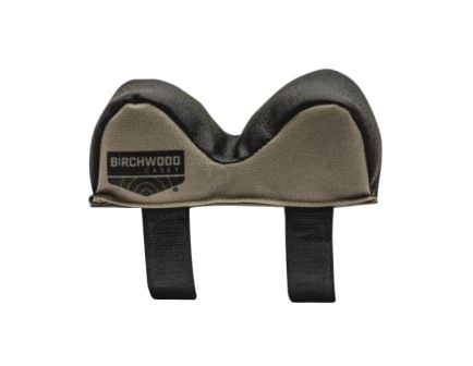 Birchwood Casey Leather/Polyester Universal Front Rest Bag - Versatile Black/Tan Design - UFRBNRW