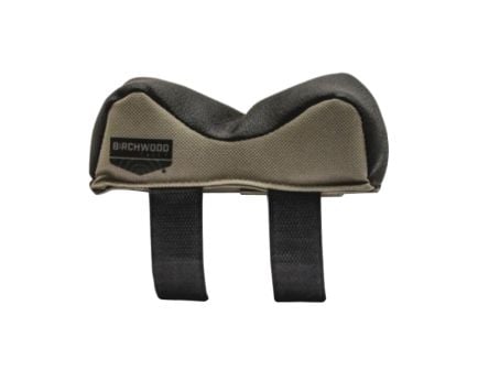 Birchwood Casey Leather/Polyester Universal Front Rest Bag Wide, Black/Tan - UFRBWID