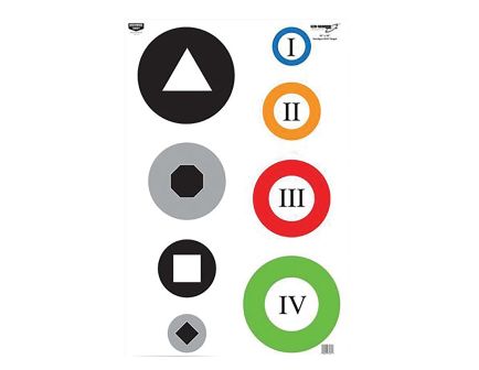 Birchwood Casey Circle Drill Target - Multi-Color (100-Pack) - 37071