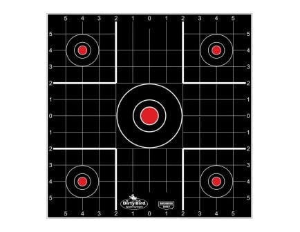 Birchwood Casey Dirty Bird Sight-In Targets - Black/Red (100-Pack) - 35270