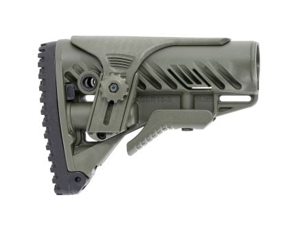 FAB Defense F.A.B. GLR-16 CP Tactical Buttstock for AR-15/M4, Olive Drab Green - FXGLR16CPG
