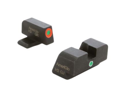 AmeriGlo i-Dot Sight Set Front/Rear, Green/Orange/Green - SG-201