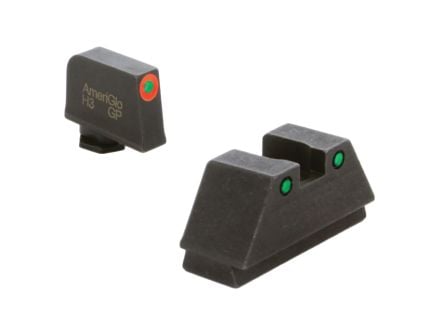 AmeriGlo Sight Set Front/Rear, Green/Orange/Green - GL-452