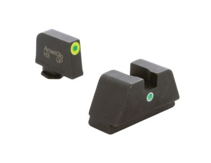 AmeriGlo Sight Set Front/Rear, Green/LumiGreen/Green - GL-391