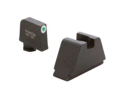AmeriGlo Sight Set Front/Rear, Green/White/Black - GL-491