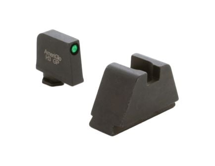 AmeriGlo Sight Set Front/Rear, Green/Black/Flat Black - GL-811