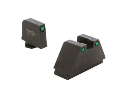 AmeriGlo Sight Set Front/Rear, Green/Black - GL-815