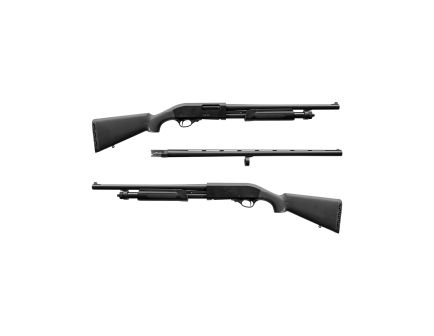 Akkar Churchill 612 Combo 12 Gauge 18.50" Pump Action Shotgun, Black - 111372