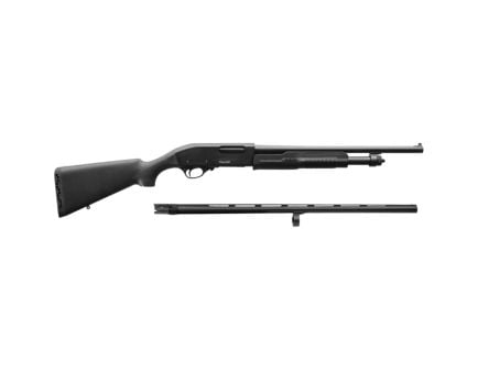 Akkar Churchill 620 Combo 20 Gauge 18.50" Pump Action Shotgun, Black - 111205