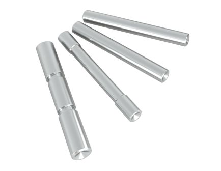 Add Style with Cross Armory Dimpled 4-Pin Set for Glock Gen4 -Silver Shine - CRG4PSSV