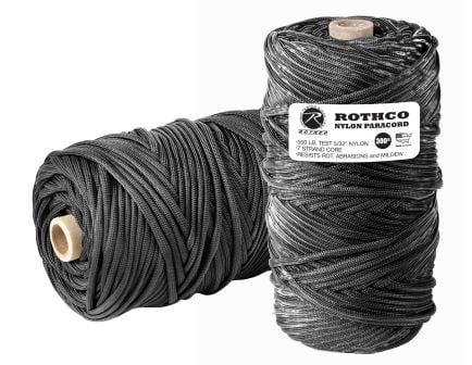 Rothco Nylon Paracord 550Lb 300 Ft Tube - Black