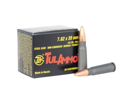 American Ammunition 7.62x39mm 122 gr FMJ - 20rds - TULA762OS