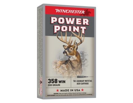Winchester Power-Point .358 Winchester 200 gr Ammo PP - 20rds - X3582