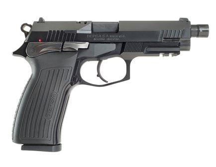 Bersa TPR9 9mm Pistol, 5" Barrel, Fixed Sights, Black - TPR9MX