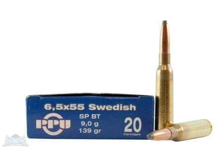 PRVI Partizan 6.5x55 Swedish 139 gr SPBT Ammunition 20rds - PP6.2