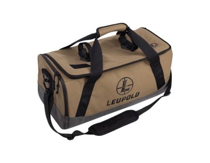 Leupold Optics Go Gear 500D Nylon Duffle Bag in Black/Tan - Reliable Gear Transport - 182402