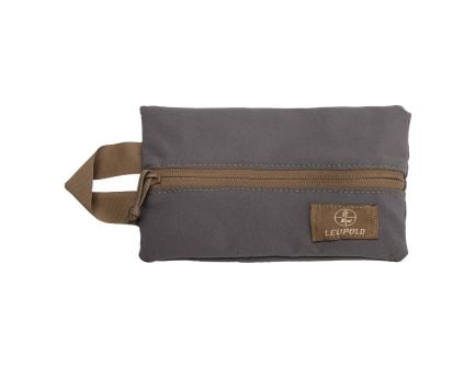 Leupold Pro Gear Stretch Mesh Zip Pouch Small in Gray/Tan - Organize Your Essentials - 182657