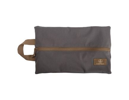Store Larger Items in Style with Leupold Pro Gear Stretch Zip Pouch Large in Gray/Tan - 182659