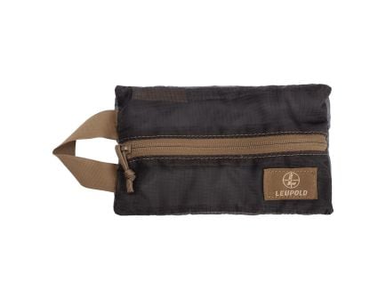 Leupold Pro Gear Ripstop Mesh Zip Pouch Small in Black/Gray/Tan - Durable Accessory Storage - 182660