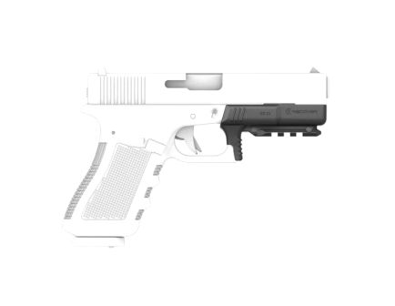 Upgrade Glock 20/21 Gen1-2 with Recover Tactical GR21 Rail 64mm - Black Excellence - GR2101