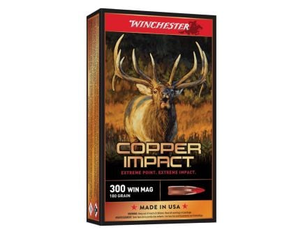 Winchester Copper Impact .300 Win Mag 180 gr Ammo Extreme Point Lead-Free - 20rds - X300CLF2