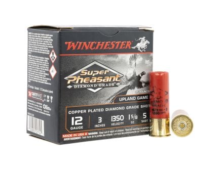 Winchester Super Pheasant Diamond gr Ammoade 12 Gauge 3" #5 1.62 oz - 25rds - SPDG1235