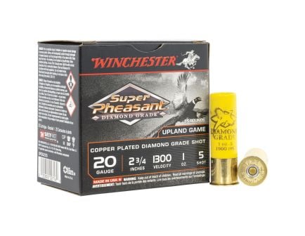 Winchester Super Pheasant Diamond gr Ammoade 20 Gauge 2.75" #5 1 oz - 25rds - SPDG205
