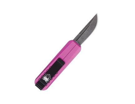 CobraTec Knives California OTF Knife Drop Point, Purple - CALI928SBPURDNS
