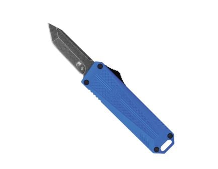 CobraTec Knives California OTF Plain Knife Tanto, Blue - CALI929TBBLUTNS