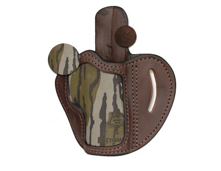 1791 Gunleather Optic Ready 1911 Leather OWB Holster Right 01, Brown/Mossy Oak - MOBH1BRWR