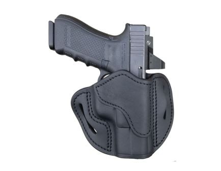 1791 Gunleather Optic Ready Glock 17/Springfield XD9 Leather OWB Holster, Black - ORBH21SBLL