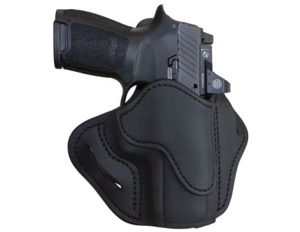 1791 Gunleather BH2.4S Leather OWB Holster Left 2.4S, Black - ORBH24SSBLL