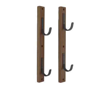 Allen 2 Gun Collector Hardwood/Steel Gun Rack - Elegant Firearm Display, Black/Brown - 5659