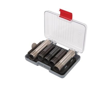 Allen Competitor Polypropylene Choke Tube Case - Secure and Organize Choke Tubes, Black/Red - 8337