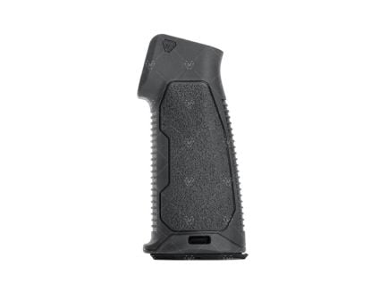 Strike Industries 15 deg Pistol Grip for AR-15/AR-10 Lower Receivers, Black - SI-AR-NBPG-15