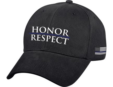 Rothco Honor and Respect Thin Blue Line Low Profile Cap - Black
